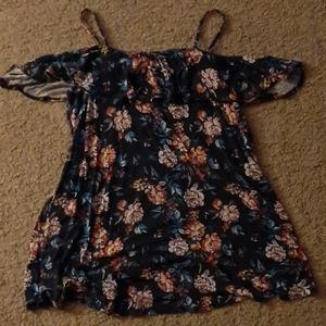 Liz Lange Cold Shoulder Maternity Shirt Dress